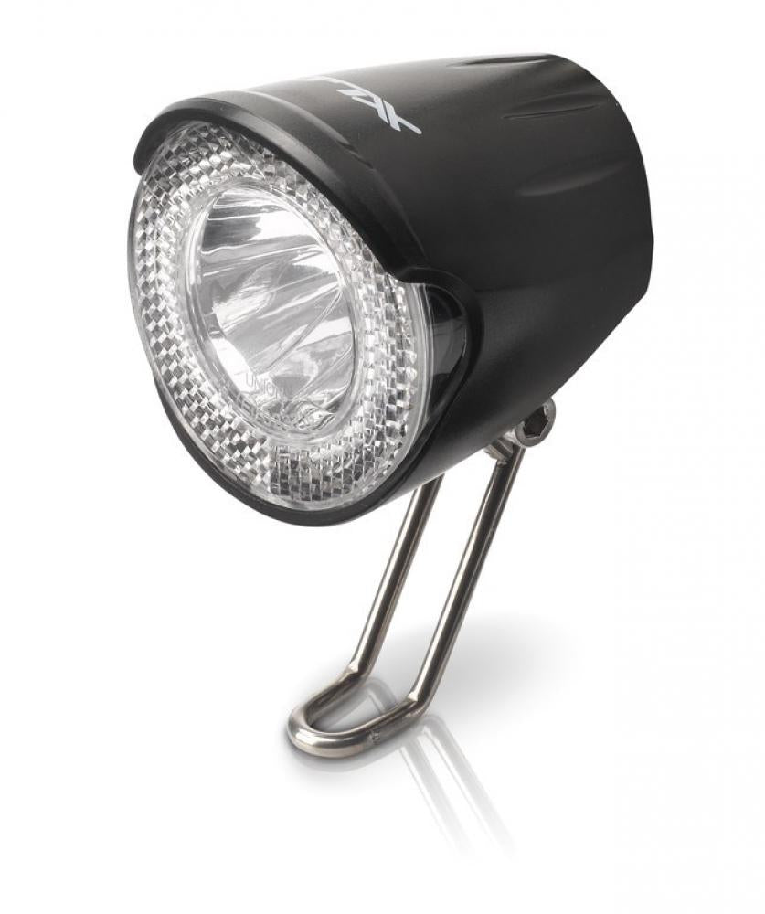 Led-scheinwerfer Cl-d02, 20 Lux, Dynamo, Mit Schalter & Reflektor, Stvzo-zugelassen, Schwarz​