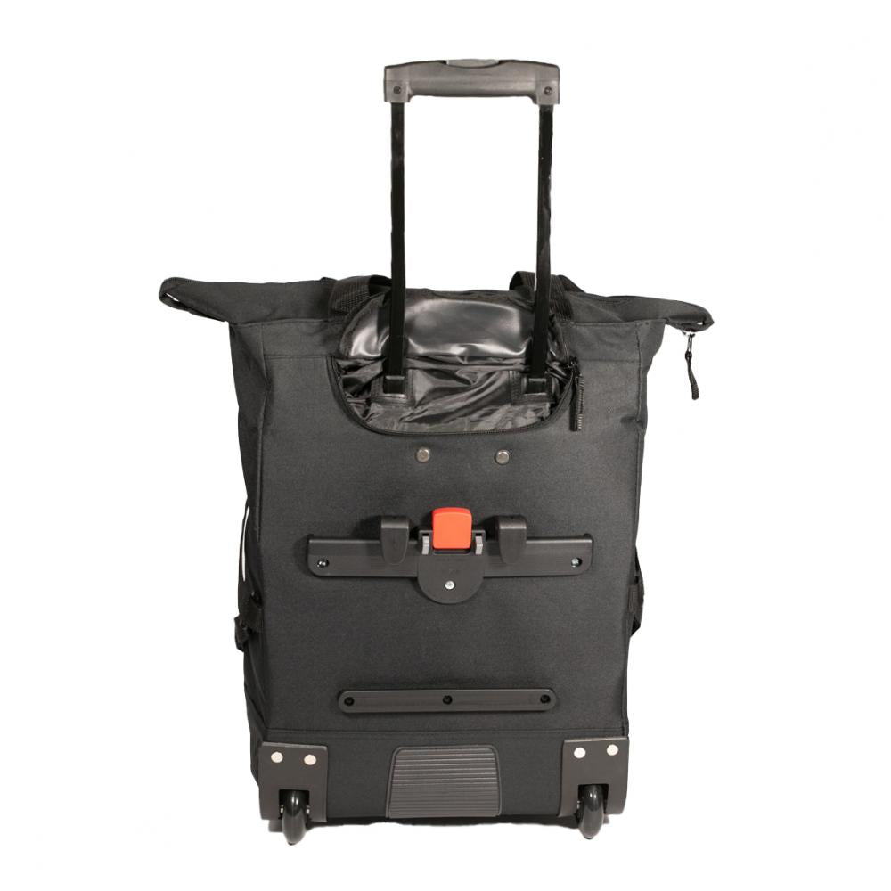Haberland Fahrrad-Trolley anthrazit/schwarz petrol - komfortabler Transport am Rad und zu Fuß