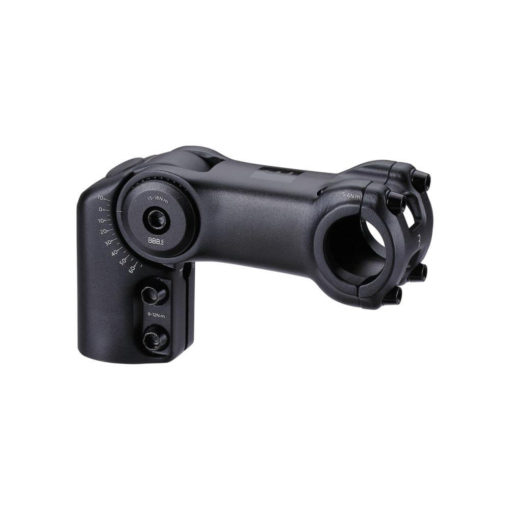 BBB Cycling BBB Vorbau einstellbar HighFix 25.4 25 schwarz - optimaler Lenkerwinkel