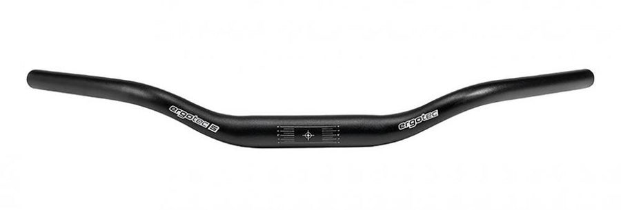 Ergotec Climber Lenkerbügel schwarz, Ø 31,8 mm, 620 mm breit, 40 mm Rise, 40° Biegung.