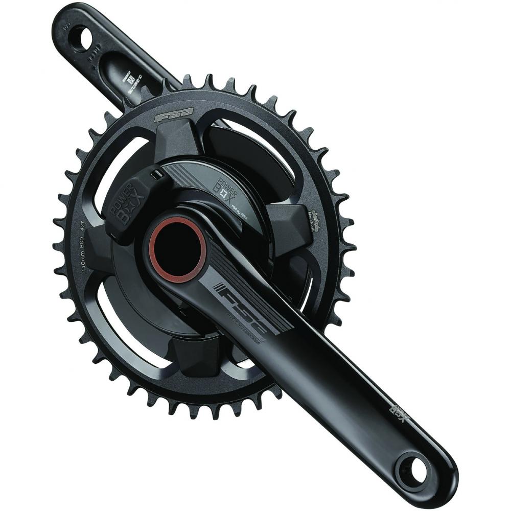 FSA Leistungsmesskurbel Powerbox Road Alloy 1x 170 mm Schwarz - präzise Wattmessung