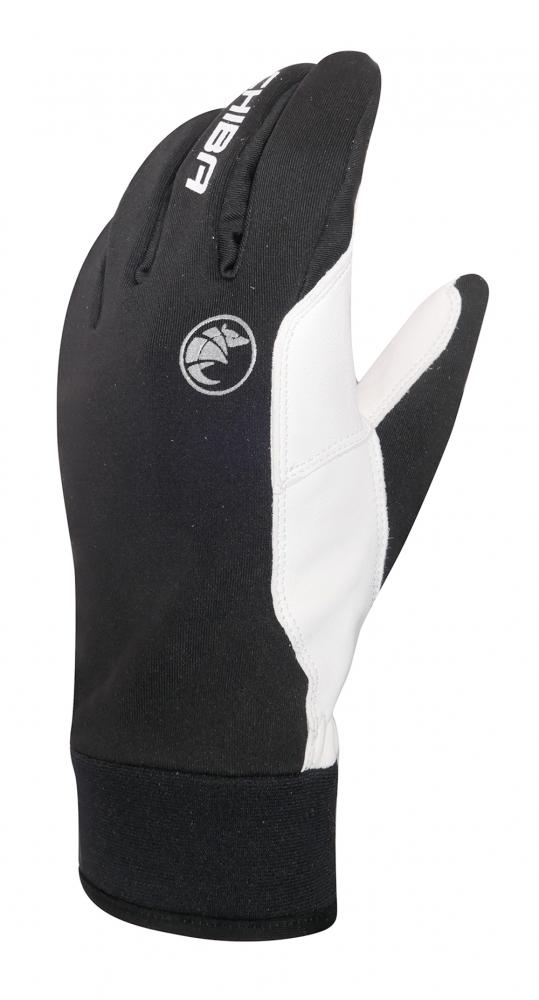 CHIBA Bernina - Radhandschuhe sz/weiß, winddicht & atmungsaktiv, Größe 10,5