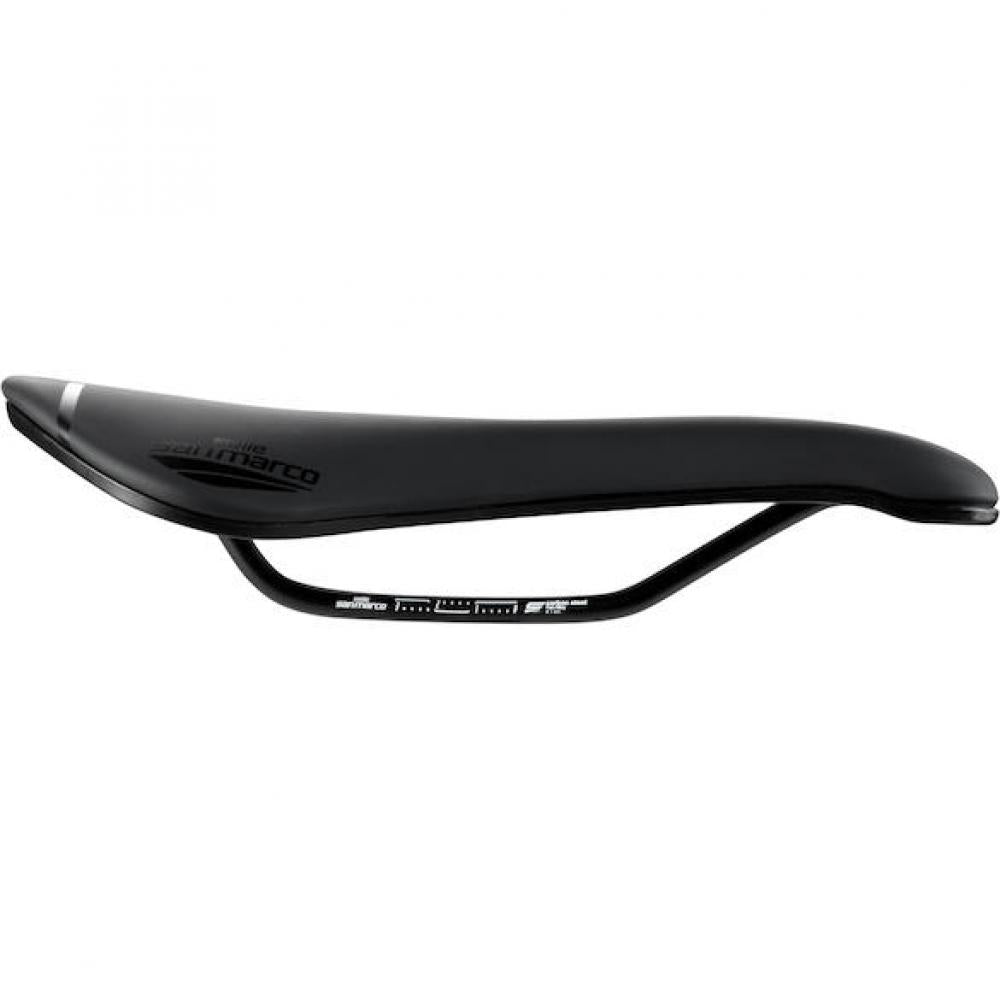 Selle San Marco Sattel Aspide Short Sport 139 x 250 mm Schwarz - kurzer Rennradsattel mit Komfortöffnung