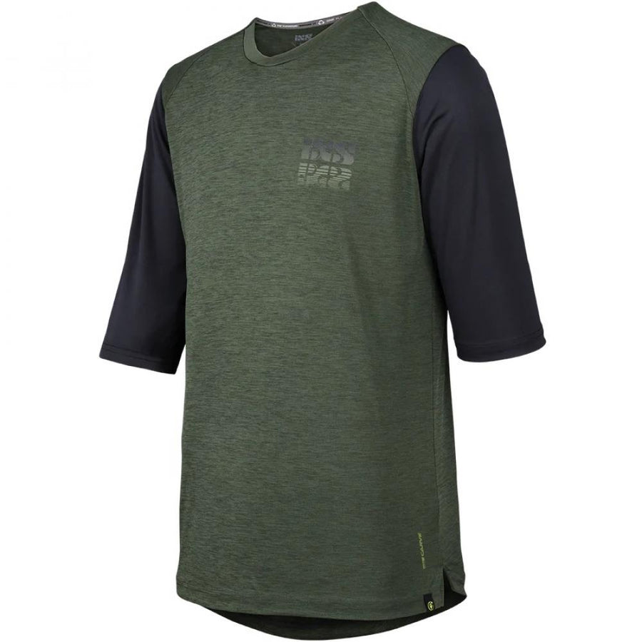 IXS Sports Division iXS Carve X 3/4 Jersey M Olive/Black - atmungsaktives Trail-Trikot