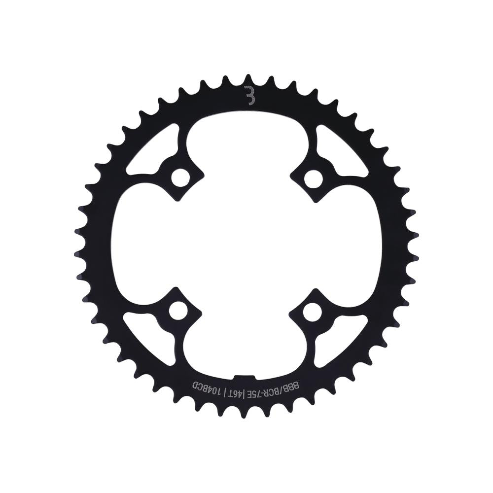 BBB Cycling BBB chainring E-bikeGear steel 46T 104 Schwarz - robustes E-Bike-Kettenblatt