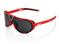 100% Westcraft - Mirror Lens unis Soft Tact Red - stylische Performance-Sportbrille