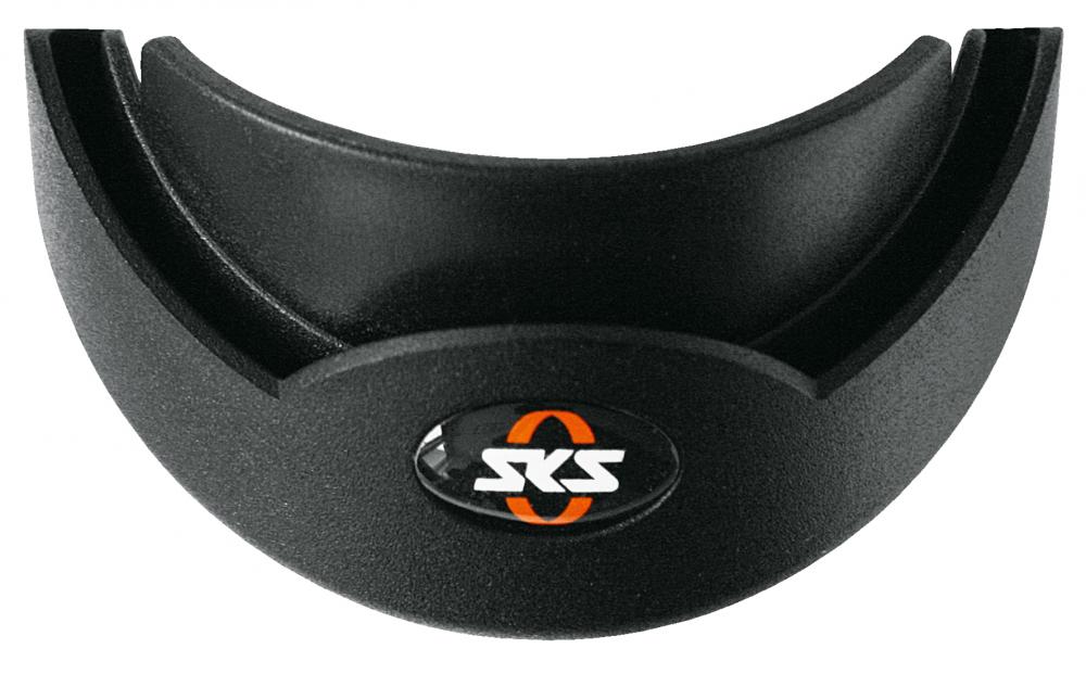 SKS Kantenschoner 45 mm mit 3D-Logo, schwarz  Optimaler Schutz für Fahrradschutzbleche vor Beschädigungen und Kratzern, langlebig und stilvoll