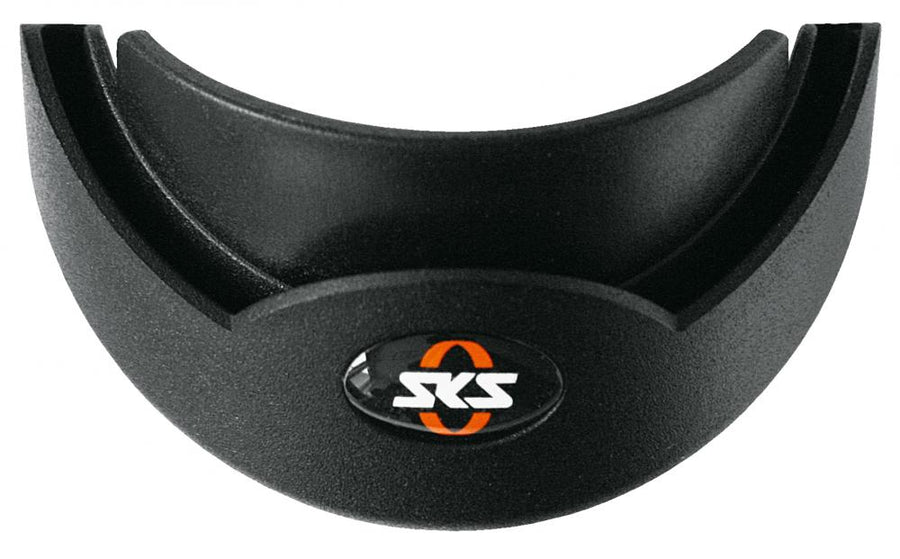 SKS Kantenschoner 45 mm mit 3D-Logo, schwarz  Optimaler Schutz für Fahrradschutzbleche vor Beschädigungen und Kratzern, langlebig und stilvoll