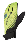 CHIBA BioXCell Warm Winter - wasserdichte Winter-Radhandschuhe neongelb 3XL