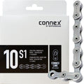 Connex Wippermann 10S1 10-fach Fahrradkette 114 Glieder. Edelstahl-Innenglied, Nickel-Hohlbolzen, Connex Link.