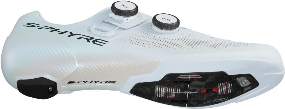 SHIMANO RC903 Rennradschuhe - SPD-SL, Damen/Herren, Wide, Größe 43, Weiß