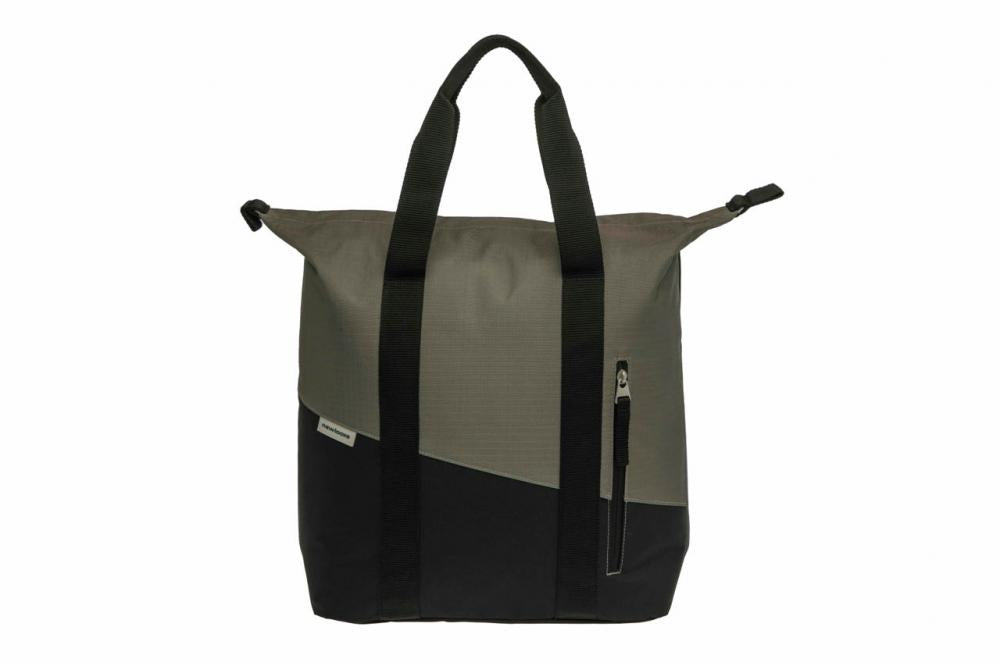 New Looxs Radtasche Oslo Kota Black/Green 18L Black - vielseitiger Fahrrad-Shopper