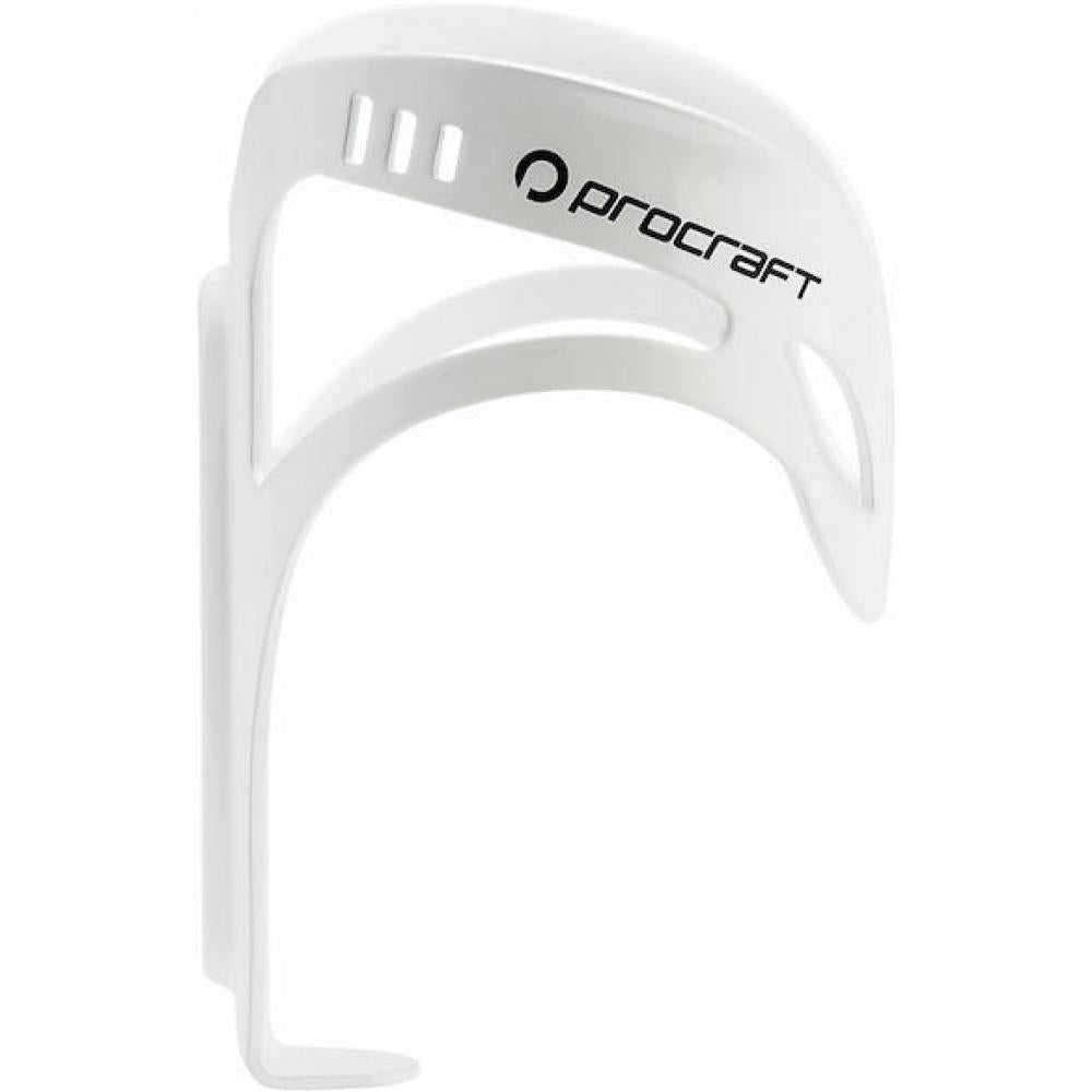 Procraft Flaschenhalter Alu Pro Ø 74 mm weiß - leichter Halter für Trinkflaschen