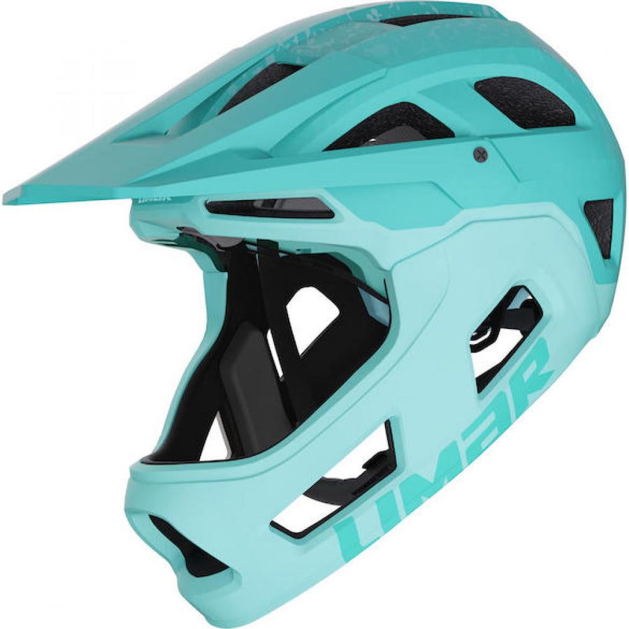 Limar Livigno + Mips Matt Deep M Minzgrün - leichter Fullface-Helm mit maximalem Schutz