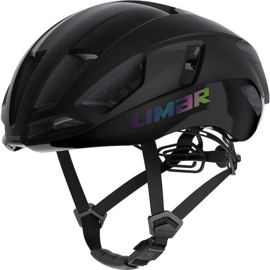 Limar Air Atlas Iridescent Matt Black S Schwarz - aerodynamischer Rennradhelm mit Top-Belüftung