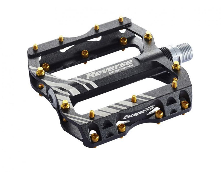 Reverse Pedal MTB Escape Pro AL6061 Alu-Pinks schwarz/gold