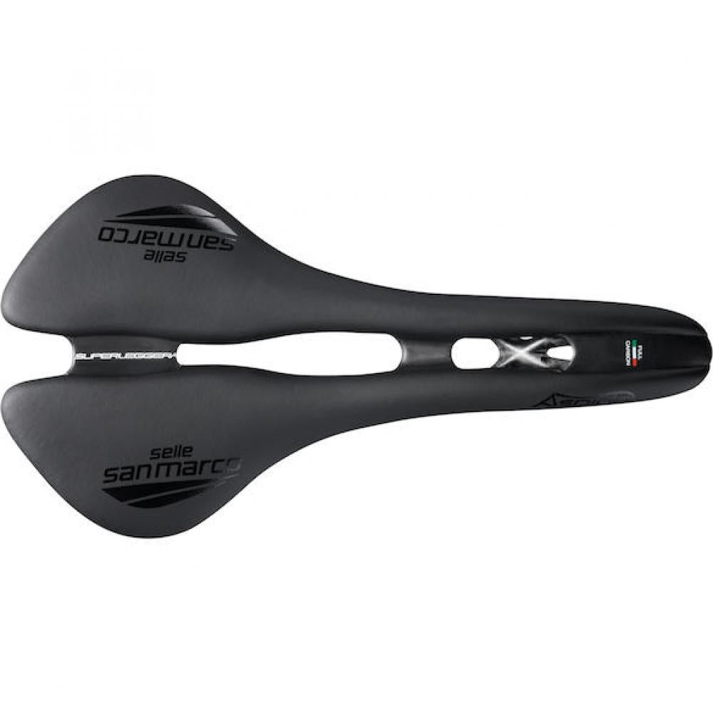 Selle San Marco Sattel Aspide Superleggera 131 x 278 mm Schwarz - ultraleichter Rennradsattel