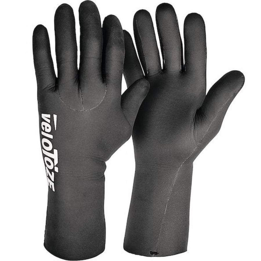 VeloToze Handschuhe wasserdicht XS schwarz - warmer Wetterschutz für Radsportler