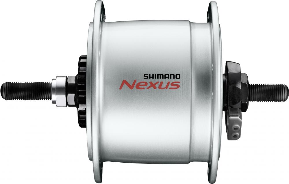 SHIMANO Nabendynamo NEXUS DH-C6000-1R Rollenbremse 6 Volt/1,5 Watt Silber - 6000-1, 1, 36 Loch