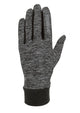 CHIBA Allround Light - Radhandschuhe hellgrau S, Polartec-Fleece, Touchfunktion, reflektierend