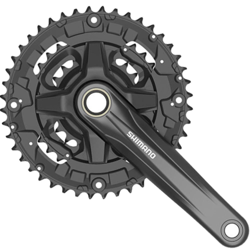 SHIMANO Kurbelgarnitur FC-M210-3 175 mm 44-32-22 Zähne - zuverlässiger 3-fach Antrieb