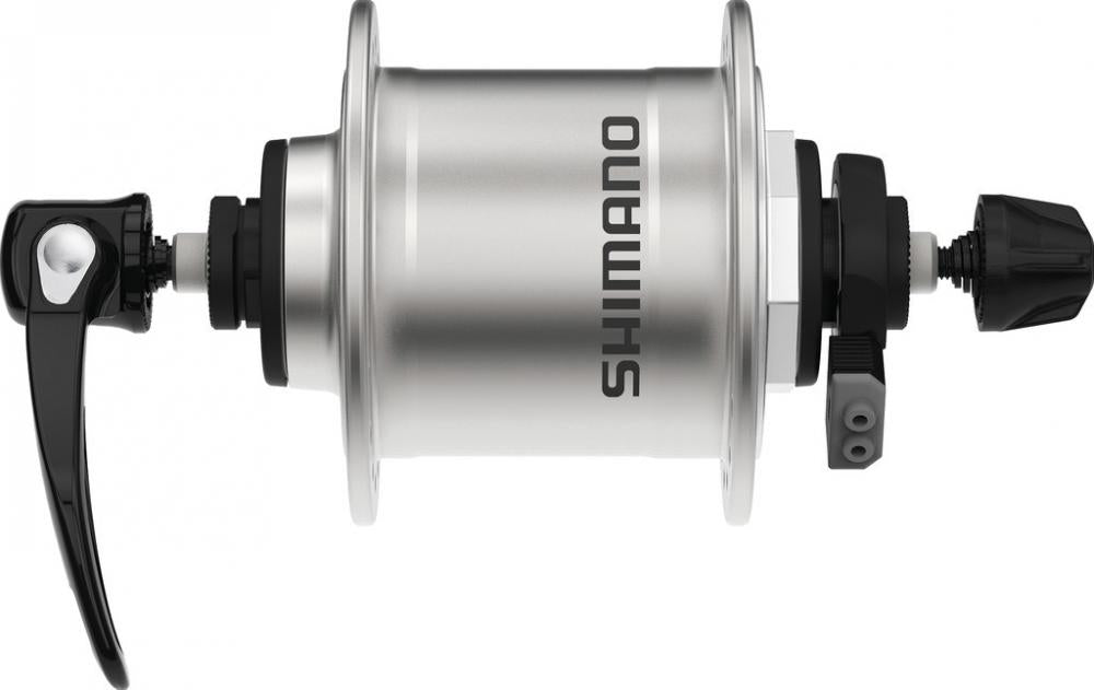 SHIMANO Nabendynamo ALIVIO DH-T4000-1N Felgenbremse 6 Volt 1,5 Watt Silber - für 6V 1,5W Lichtanlage