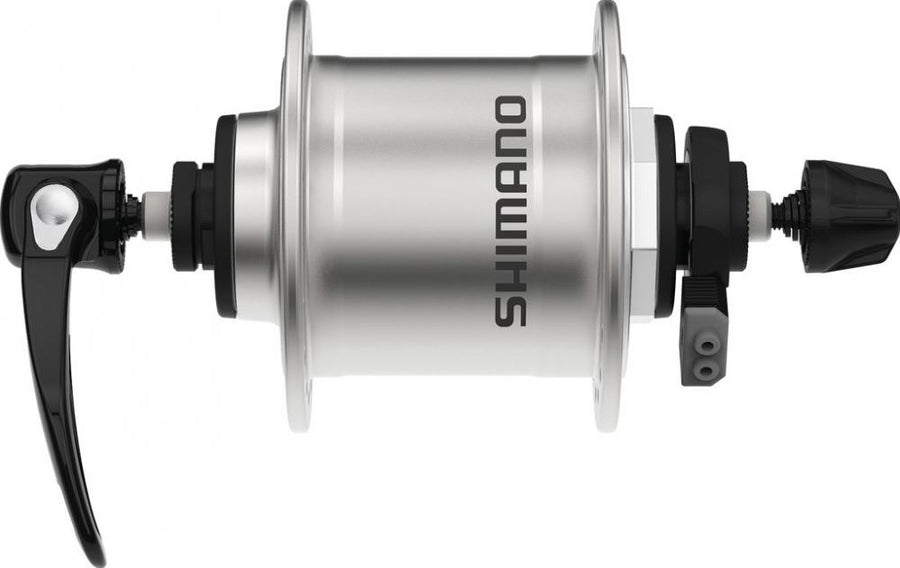 SHIMANO ALIVIO DH-T4000-1N Nabendynamo silber, 6V 1,5W für Felgenbremse Lichtanlage.