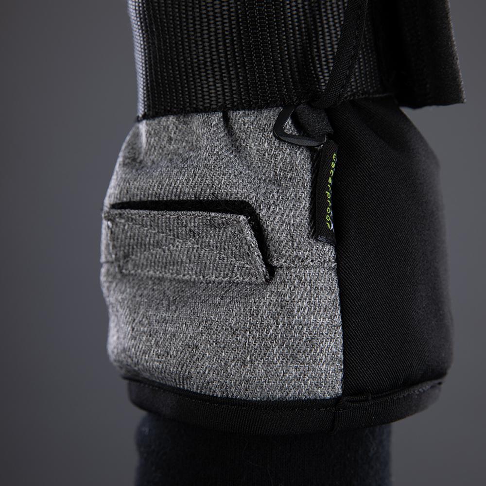 CHIBA Board Mitten - wasserdichte Primaloft Winter-Handschuhe, Größe 7, Hlgrau/weiß