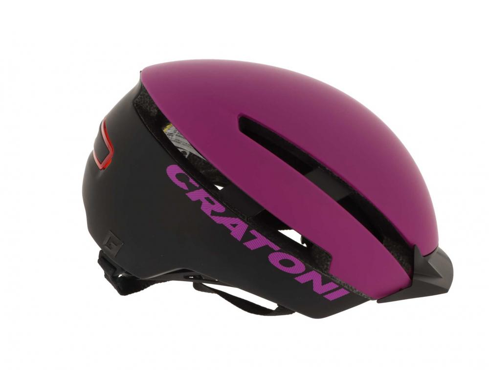 Cratoni Helm C-Loom City purple schwarz matt S/M 53 bis 58cm