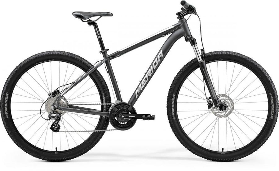 Merida BIG.NINE 15 HP2 L (18,5) Schwarz/Silber - zuverlässiges Hardtail-MTB für Gelände und Alltag