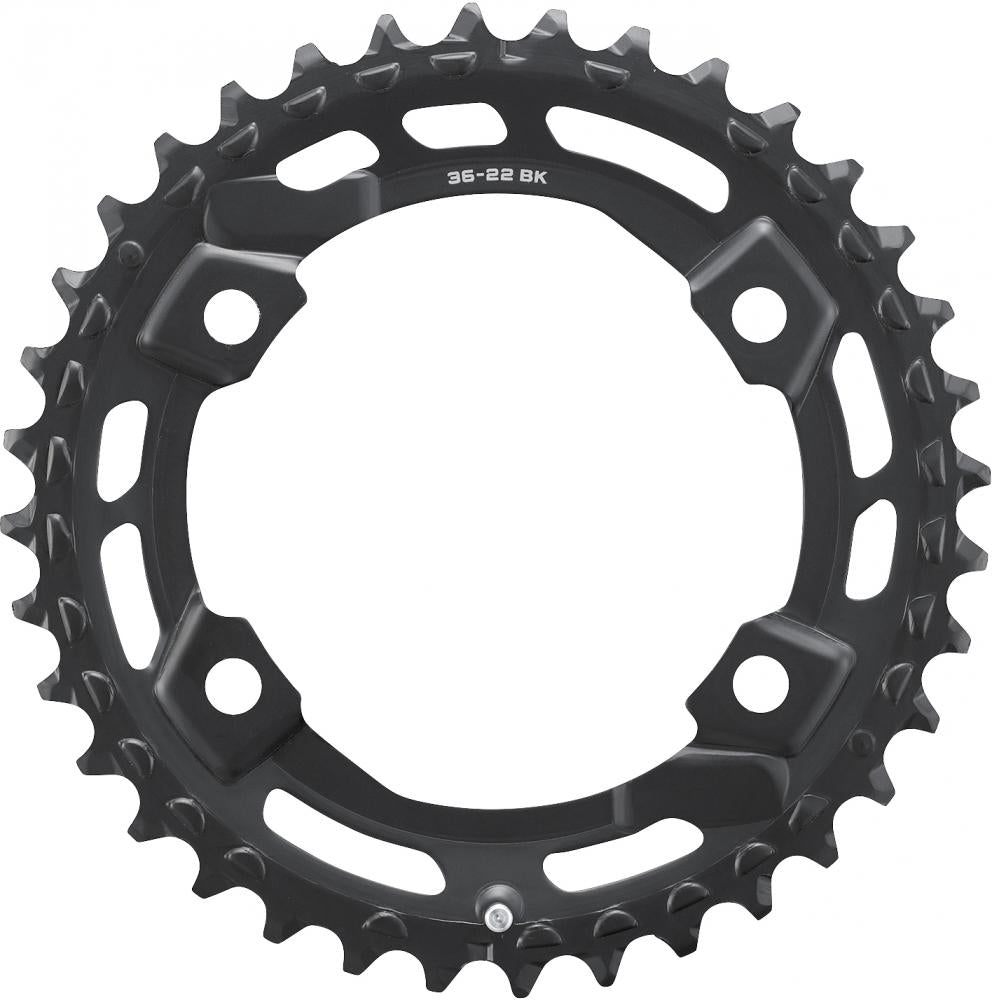 SHIMANO Kettenblatt CUES FC-U6000-2 36Z-BK - präziser Antrieb für moderne Bikes