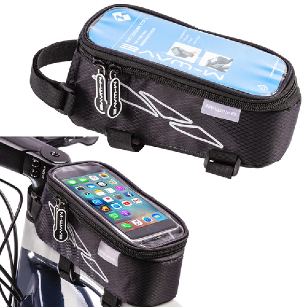 M-Wave Oberrohrtasche Rotterdam Top XL für Smartphone schwarz
