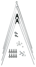SKS Bluemels ASR V-Strebenpaar für VR+HR Kunststoffschutzbleche, 3,0 mm Edelstahlstreben, 355 mm Länge, ASR-III Sicherheitssystem, passend für 26"-29" Räder