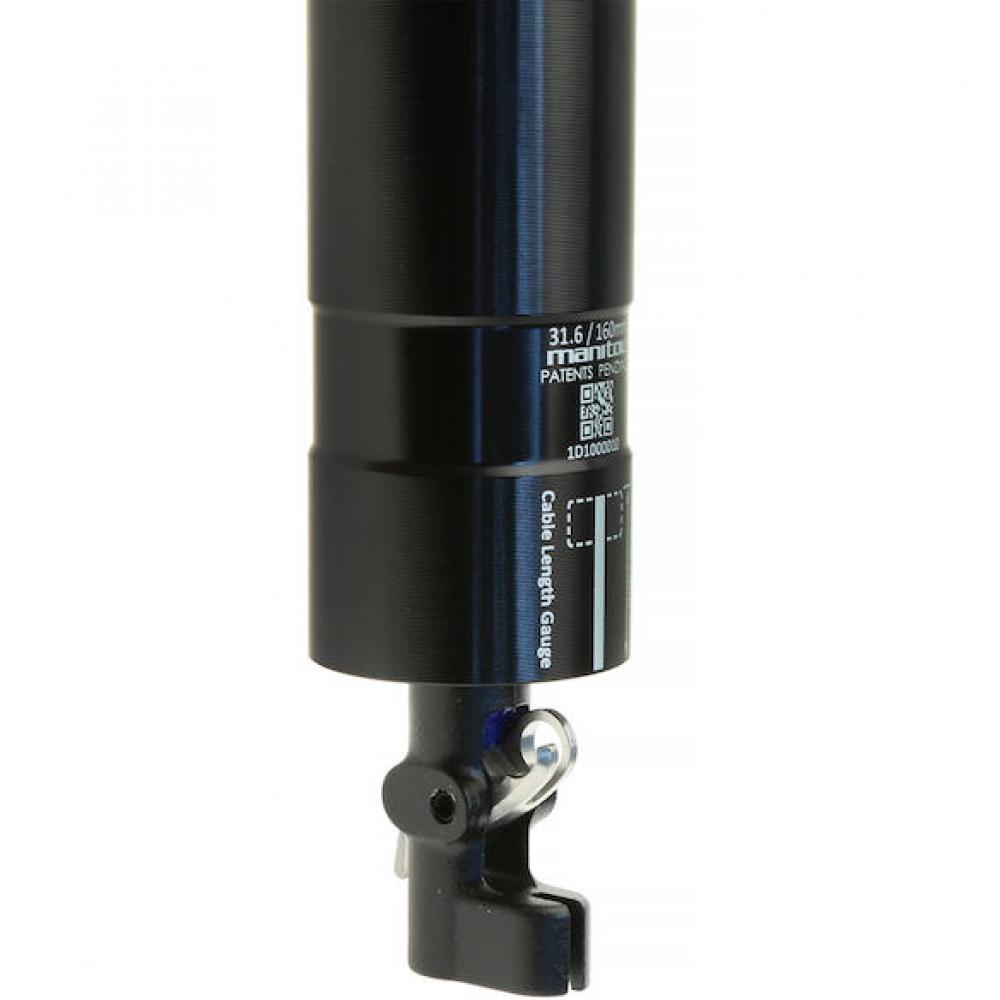 Manitou Vario-Sattelstütze Jack 31,6 mm Schwarz - zuverlässige Dropper-Post für Trail & Enduro