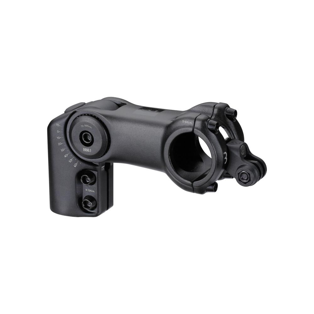 BBB Cycling BBB Vorbau einstellbar HighFix 31.8 31 schwarz - ergonomische Lenkeranpassung