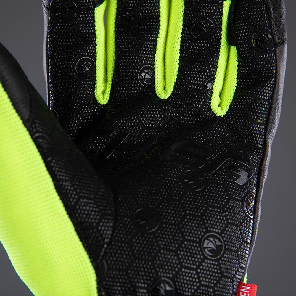 CHIBA Sport Pro - wasserdichte Winter-Radhandschuhe sz/neongel, Größe 8