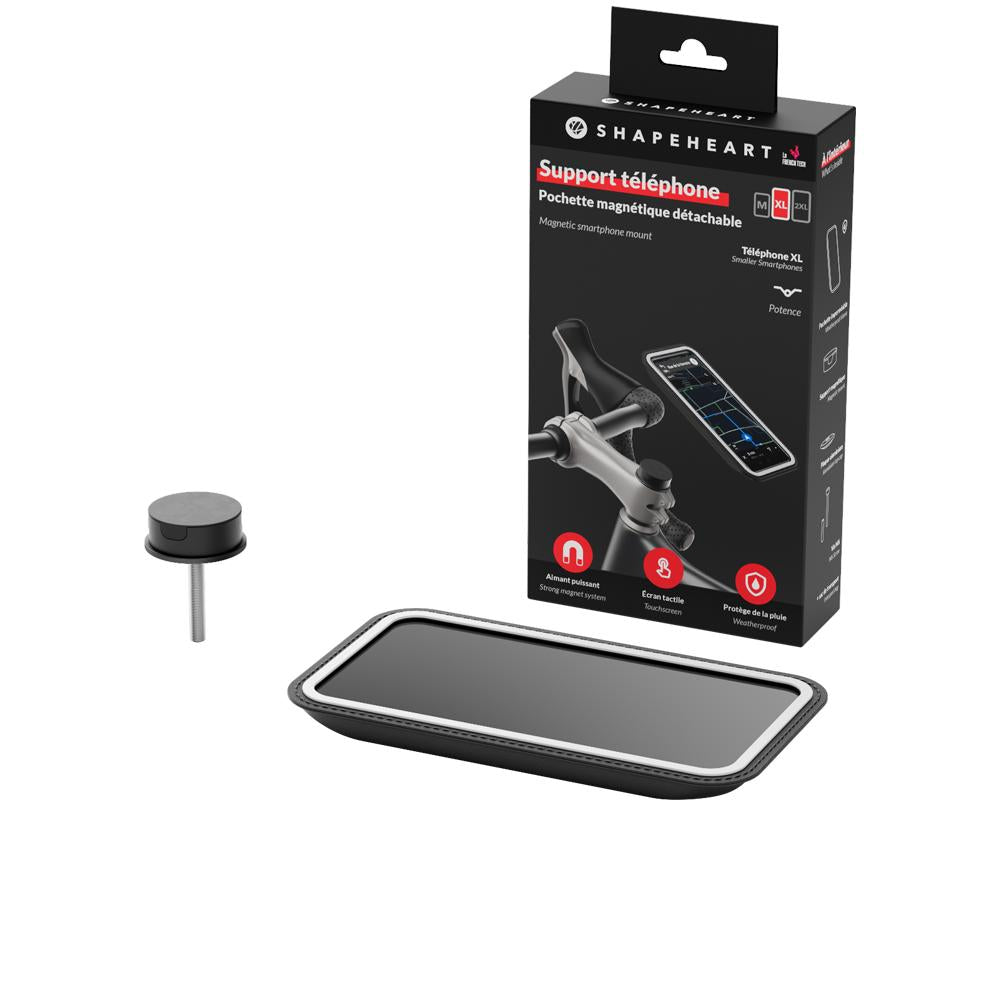 Shapeheart STEM XL Handyhalterung Fahrrad - Magnetische Smartphone-Halterung schwarz