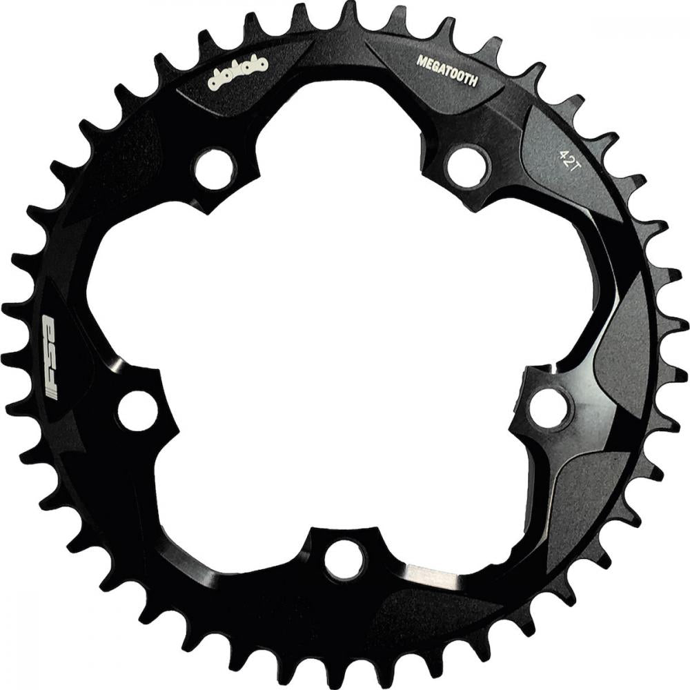 Kettenblatt Road Super Megatooth 5-arm 110 Mm X 44 T - Megatooth Zahnprofil Für Sichere Kettenführung