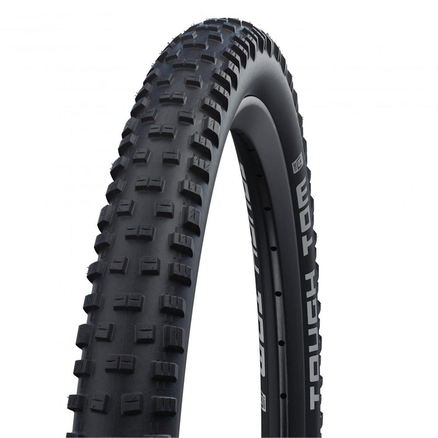Schwalbe Tough Tom 29x2.35 MTB Drahtreifen schwarz mit ausgeprägtem Profil und Schriftzug.