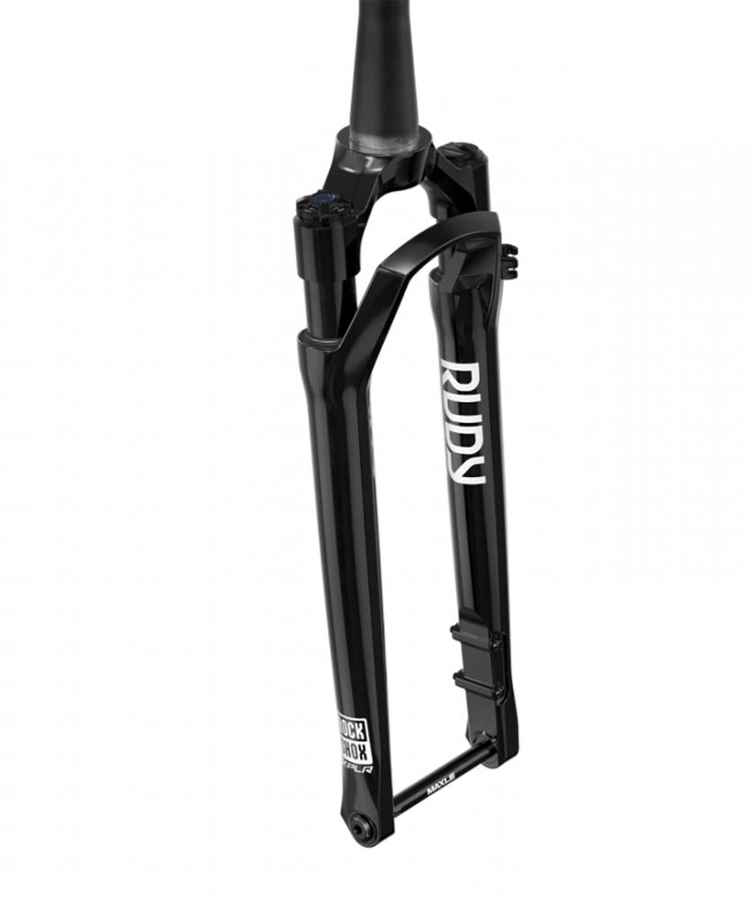 ROCKSHOX Rudy Ultimate Race Day 2 700c - Federgabel 12x100 mm, 40 mm Federweg, Gloss Black, 45 mm Offset, Einbaubreite 100 mm, Laufradgröße 700c