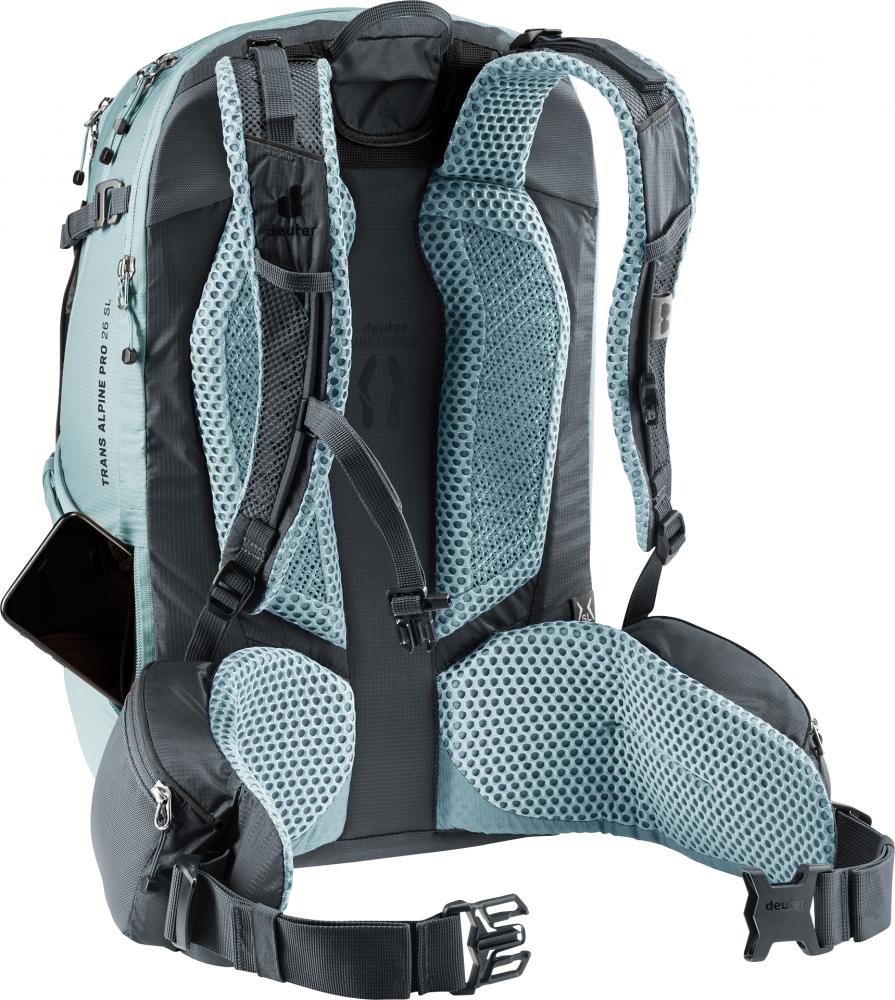 Deuter Trans Alpine Pro 26 SL Fahrradrucksack 26L Graphite - Mehrtagesrucksack für Alpenüberquerer