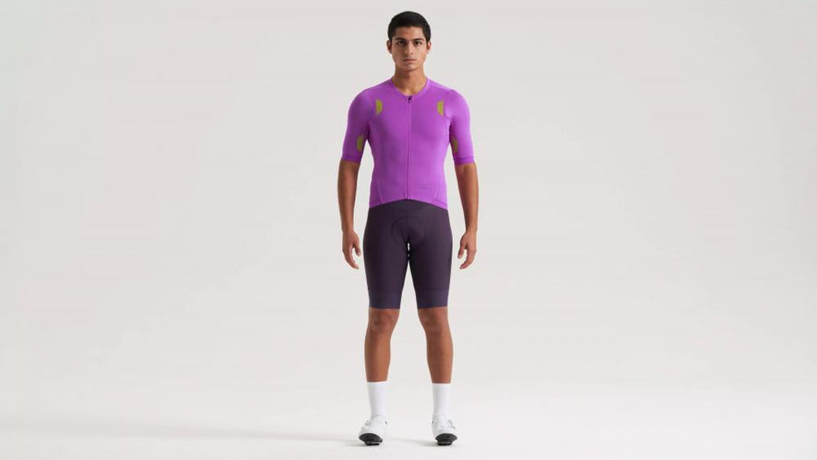 PRIME HYPRVIZ JERSEY SS MEN - Hochsichtbares Kurzarm Radtrikot für Herren in Purple Orchid