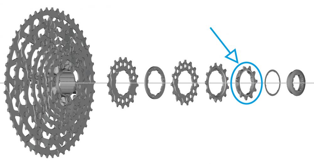 SHIMANO Ritzel für CS-LG700 11 Zähne - präzises Ersatzritzel für Nabenschaltung