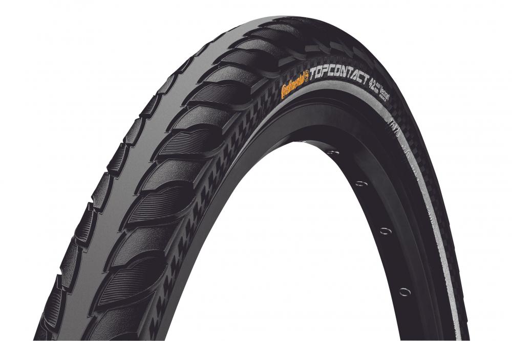 Continental Top Contact II Fahrradreifen 28x1.10 (28-622) schwarz mit Reflexstreifen, E-50 faltbar.