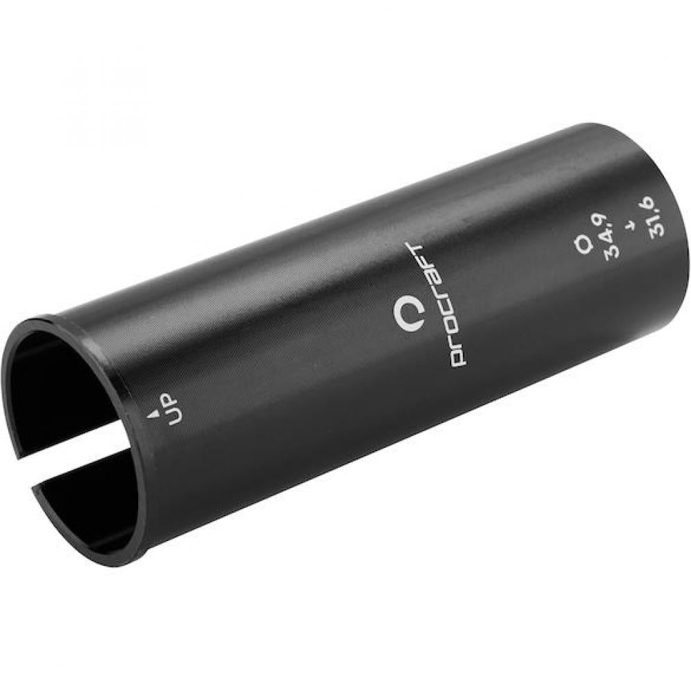 Procraft Reduzierhülse Sattelstütze 34.9 => 31.6 mm Schwarz - präzise Anpassung