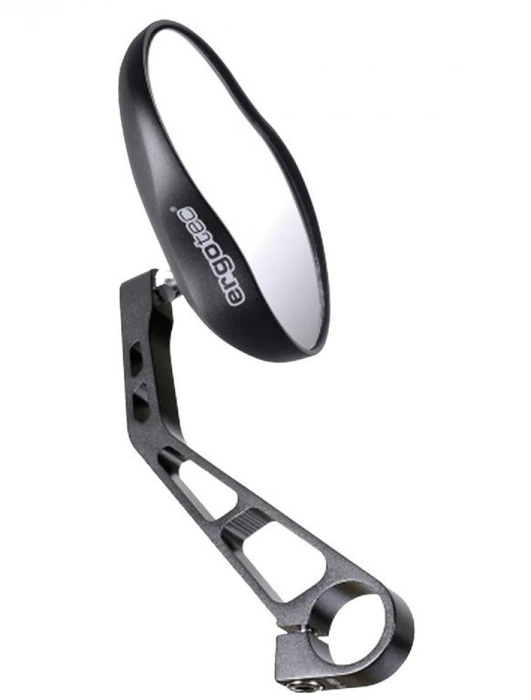 Ergotec M-99 Fahrradspiegel Alu schwarz, 121x78-66mm, 360° drehbar, E-Prüfzeichen, für E-Bike bis 45 km/h
