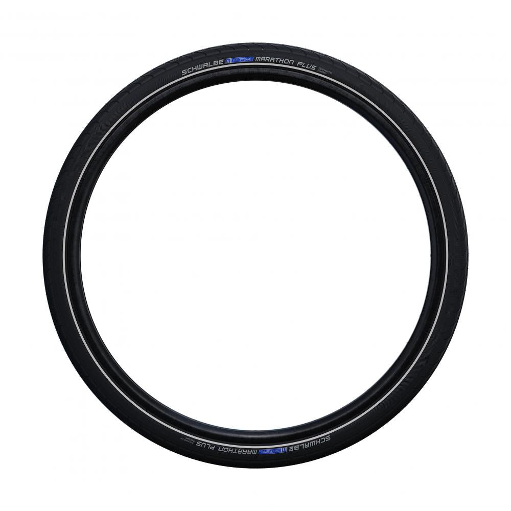 Schwalbe Reifen Marathon Plus 27.5x1.50 (40-584) mit SmartGuard Pannenschutz und Reflexstreifen für E-Bikes.