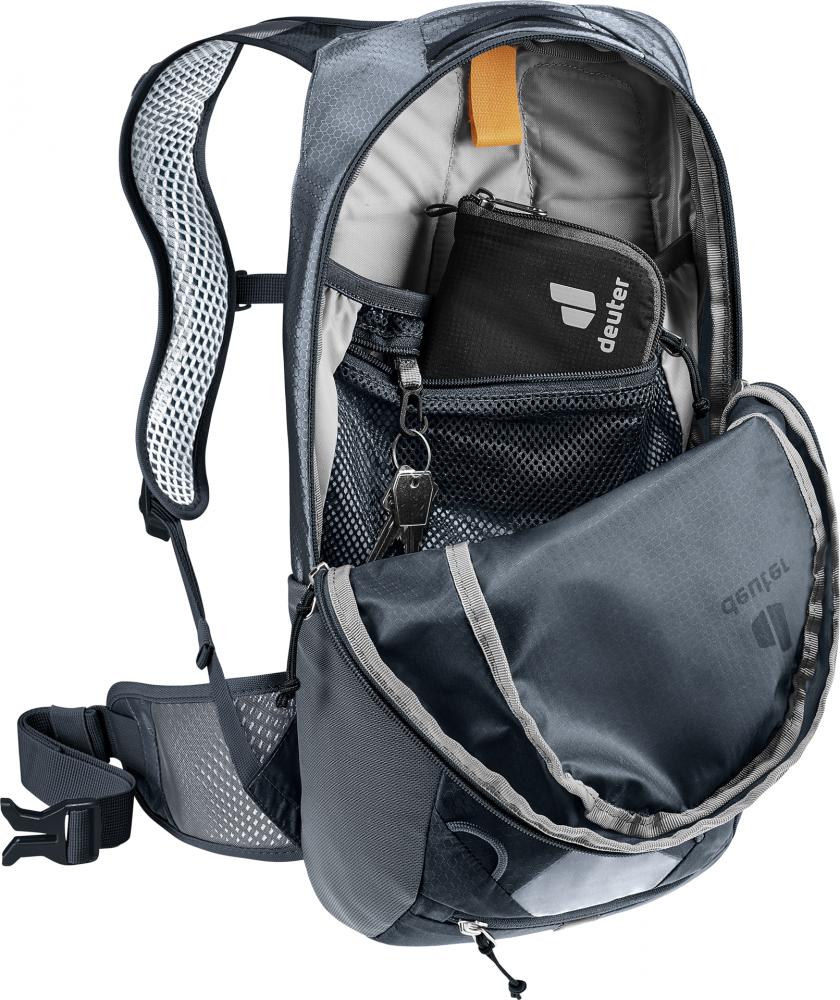 Deuter Race 8 Fahrradrucksack schwarz - 540 g Leichtgewicht mit Airstripes-System und 8 Litern Volumen