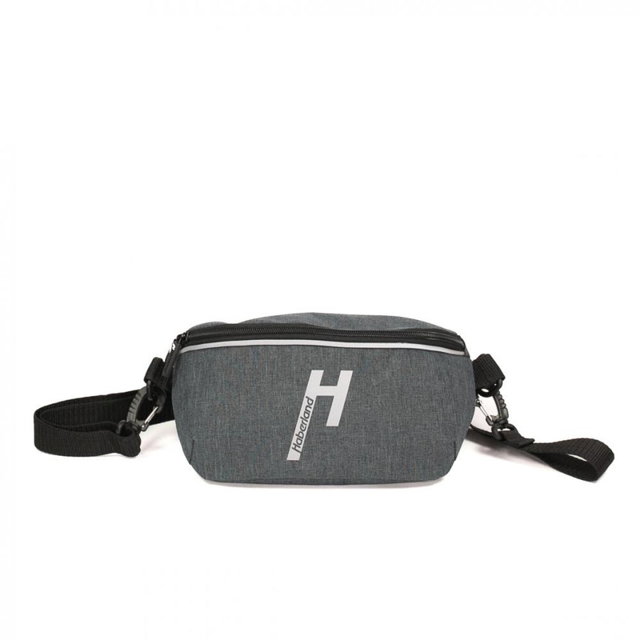 Haberland Lenkertasche Crossbody 4 nature anthrazit/reflex - clevere Lenkertasche & Umhängetasche