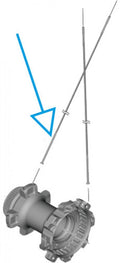 SHIMANO Speiche WH-R9270 HR rechts - Ersatzspeiche für Dura-Ace WH-R9270 Hinterrad